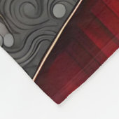 Couverture Polaire Imaginaire Forêt Mignonne Nuit Rouge (Coin)