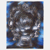 Couverture Polaire Imaginaire gothique d'aerographe de satin de (Devant)