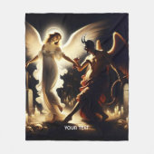 Couverture Polaire Imaginaire mignon Demon Ange Danser (Devant)
