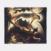 Couverture Polaire Imaginaire mignon Demon Ange Danser (Devant (Horizontal))