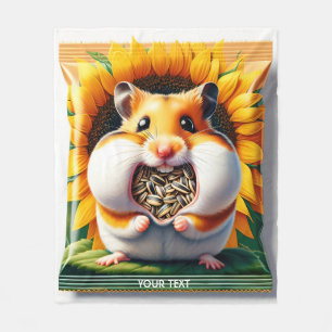Couverture Polaire Imaginaire mignonne de graines de paquets Hamster