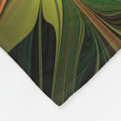 Couverture Polaire Imaginaire Plante Abstrait rouille verte Brown fra (Coin)