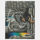 Couverture Polaire Imaginaire Rottweiler Chien Gargoyle (Devant)