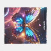 Couverture Polaire Imaginaire Verre Vive Vibrant Papillon (Devant (Horizontal))