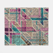 Couverture Polaire Imitation of indian patchwork pattern with texture (Devant (Horizontal))