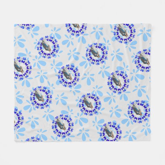 Couverture Polaire Immaculée Conception Vierge Marie (Devant (Horizontal))