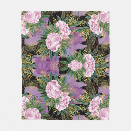 Couverture Polaire Impression Abstraite (Devant)