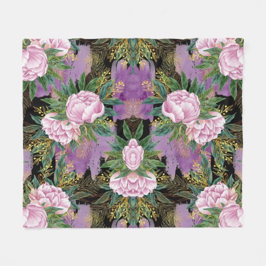 Couverture Polaire Impression Abstraite (Devant (Horizontal))