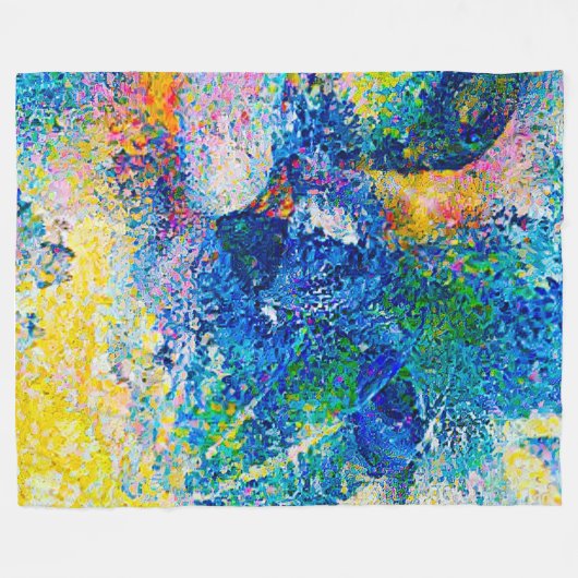 Couverture Polaire Impression Abstraite dynamique (Devant (Horizontal))