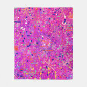 Couverture Polaire Impression abstraite Jubilé Magenta (Devant)
