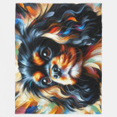Couverture Polaire Impression acrylique de Cavalier King Charles Span (Devant)
