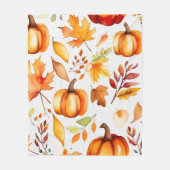 Couverture Polaire Impression automne (Devant)