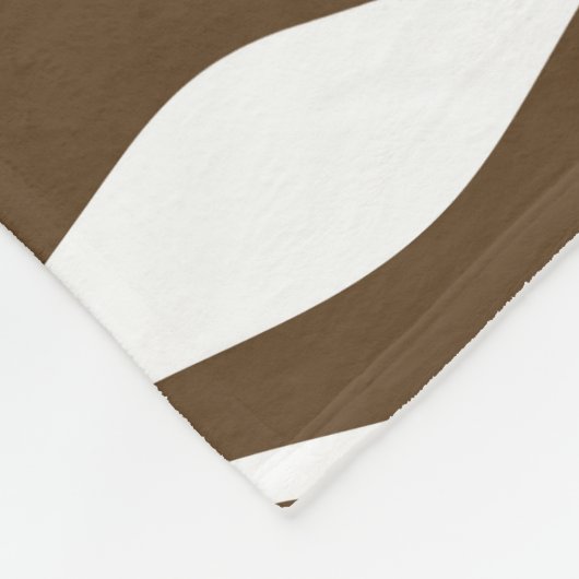 Couverture Polaire Impression Brown de la peau Zebra (Coin)