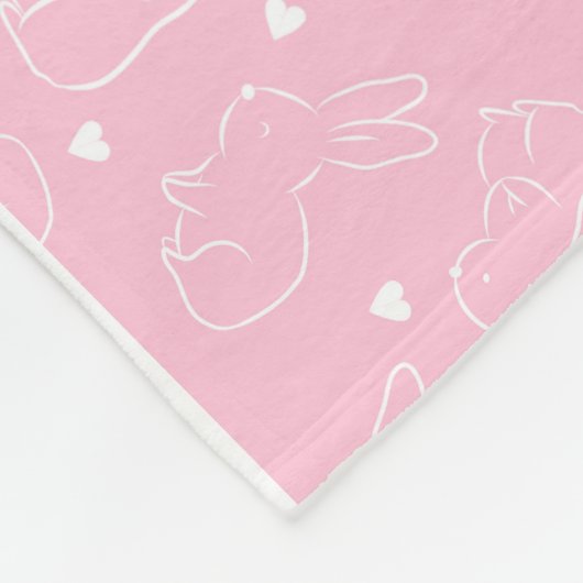 Couverture Polaire Impression Bunny (Coin)