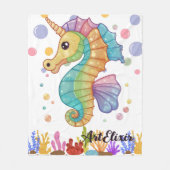 Couverture Polaire Impression couleur Seahorse (Devant)