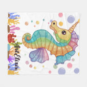 Couverture Polaire Impression couleur Seahorse (Devant (Horizontal))