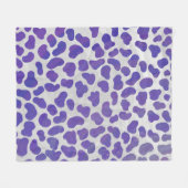 Couverture Polaire Impression dalmate violet et blanche (Devant (Horizontal))