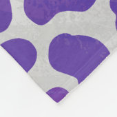 Couverture Polaire Impression dalmate violet et blanche (Coin)