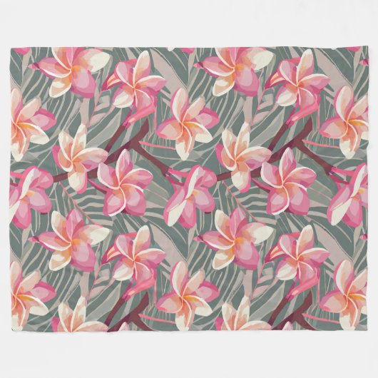 Couverture Polaire Impression d'aloha hawaïen (Devant (Horizontal))