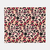 Couverture Polaire Impression d'animal de motif léopard moderne (Devant (Horizontal))
