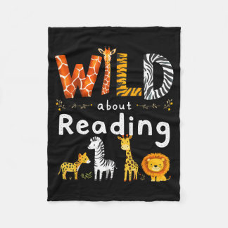 Couverture Polaire Impression d'animal lit un personnage d'enfant sau