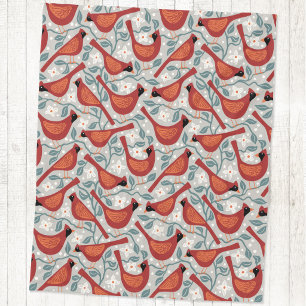 Couverture Polaire Impression de bloc de fleurs de cornouiller améric