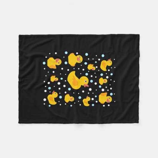 Couverture Polaire Impression de canard en caoutchouc (Devant (Horizontal))