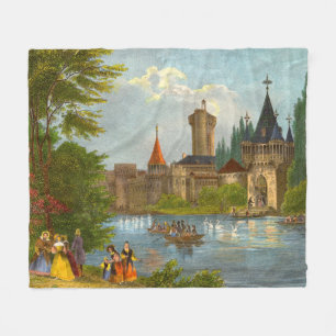 Couverture Polaire Impression de Franzenburg Castle des années 1850