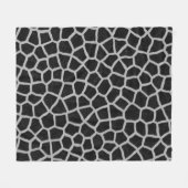 Couverture Polaire Impression de girafe noir et blanc (Devant (Horizontal))