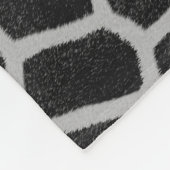Couverture Polaire Impression de girafe noir et blanc (Coin)