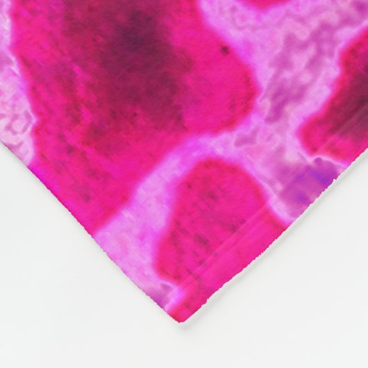 Couverture Polaire Impression de girafe rose (Coin)