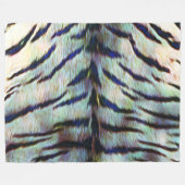 Couverture Polaire Impression de la peau du tigre électrique (Devant (Horizontal))