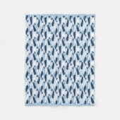 Couverture Polaire Impression de l'option Allover Narwhal (Devant)