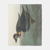 Couverture Polaire Impression de Macreuse noire d'Audubon : Canard cô (Devant)