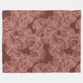 Couverture Polaire Impression de motif hawaïen Aloha (Devant (Horizontal))