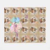 Couverture Polaire Impression de musique Quail (Devant (Horizontal))