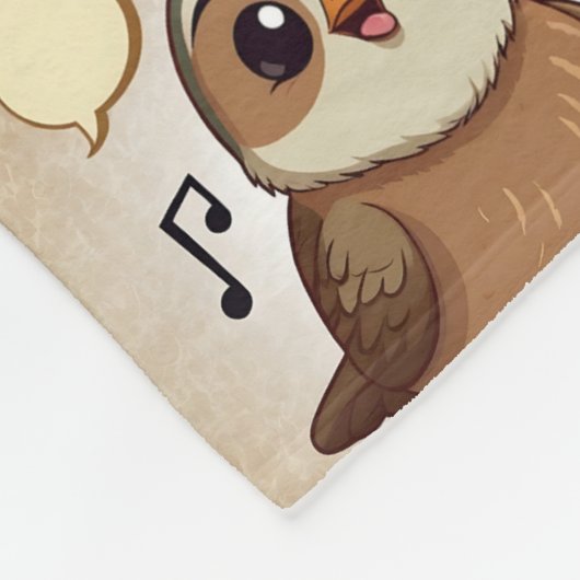 Couverture Polaire Impression de musique Quail (Coin)