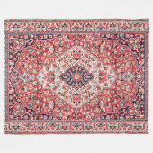 Couverture Polaire Impression de tapis de soie persan (Devant (Horizontal))