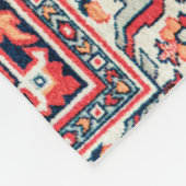 Couverture Polaire Impression de tapis de soie persan (Coin)