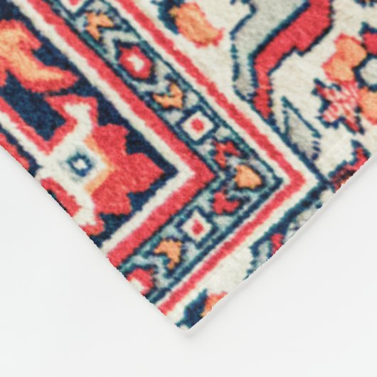 Couverture Polaire Impression de tapis de soie persan (Coin)