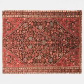 Couverture Polaire Impression de tapis de soie persan (Devant (Horizontal))