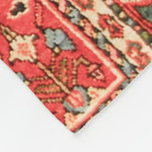 Couverture Polaire Impression de tapis de soie persan (Coin)