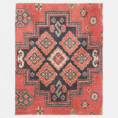 Couverture Polaire Impression de tapis de soie persan (Devant)