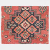 Couverture Polaire Impression de tapis de soie persan (Devant (Horizontal))