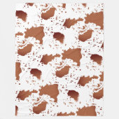 Couverture Polaire Impression de vache Brown (Devant)