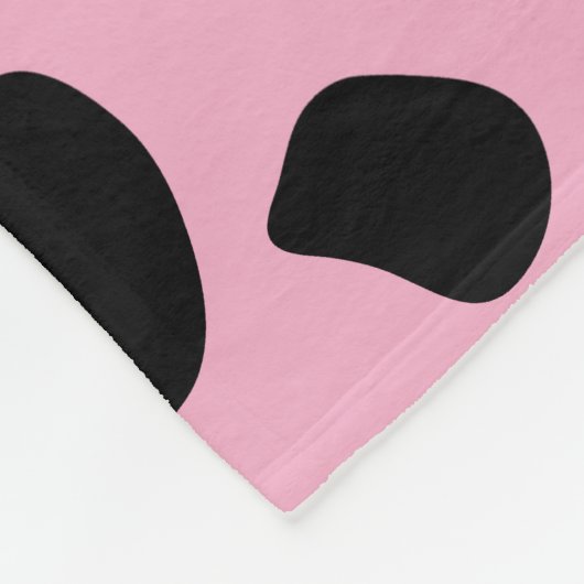 Couverture Polaire Impression de vache, Motif de vache, Spots de vach (Coin)