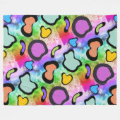 Couverture Polaire impression de vache rose (Devant (Horizontal))