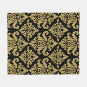 Couverture Polaire Impression décorative Damask Fabric (Devant (Horizontal))