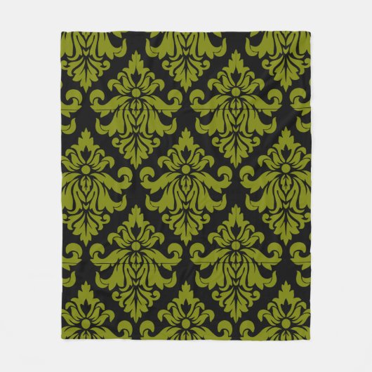 Couverture Polaire Impression décorative Damask Fabric (Devant)