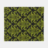 Couverture Polaire Impression décorative Damask Fabric (Devant (Horizontal))